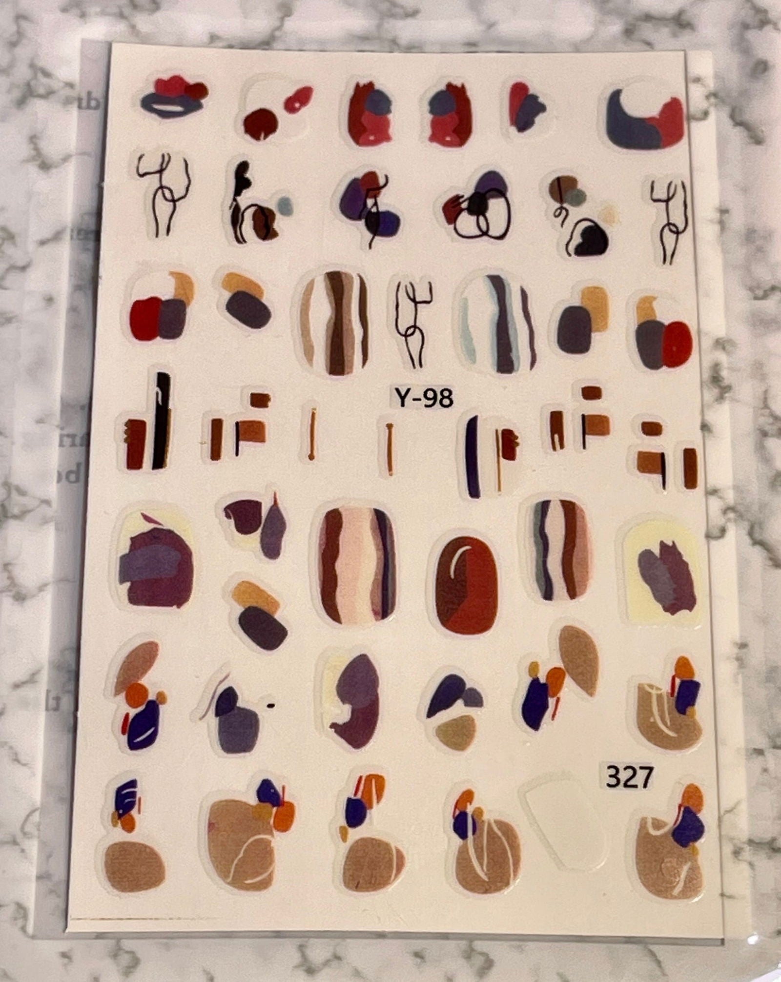 Abstract Nail Art Sticker - PYT Nail Supply Store