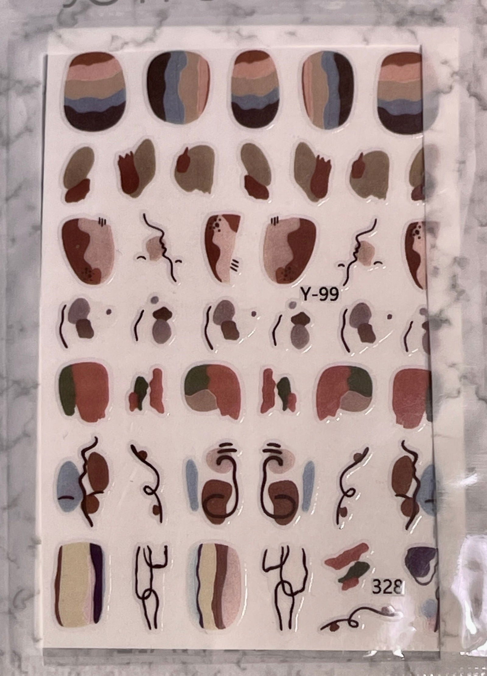 Abstract Nail Art Sticker - PYT Nail Supply Store