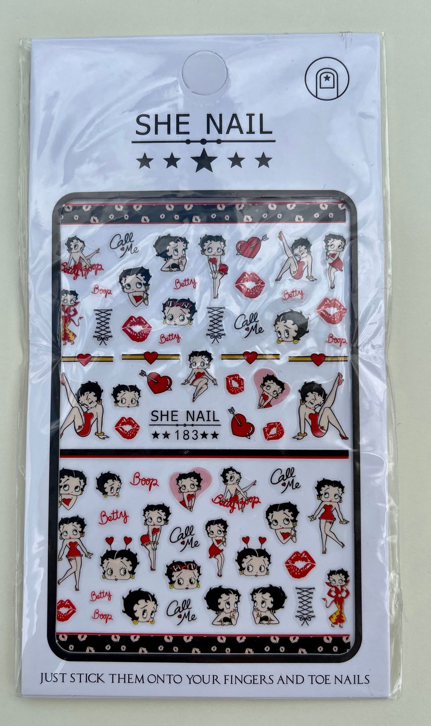 Betty Boop Stickers - PYT Nail Supply Store