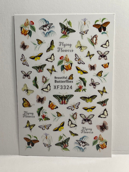 Butterfly Nail Sticker - PYT Nail Supply Store