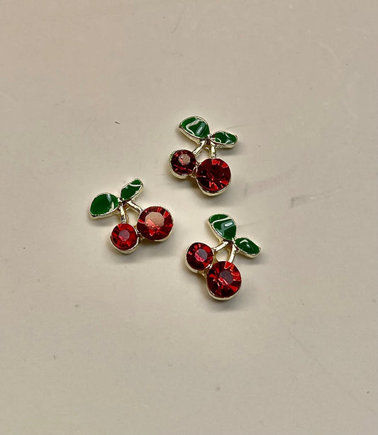 Cherry with Leaf Charm - PYT Nail Supply Store