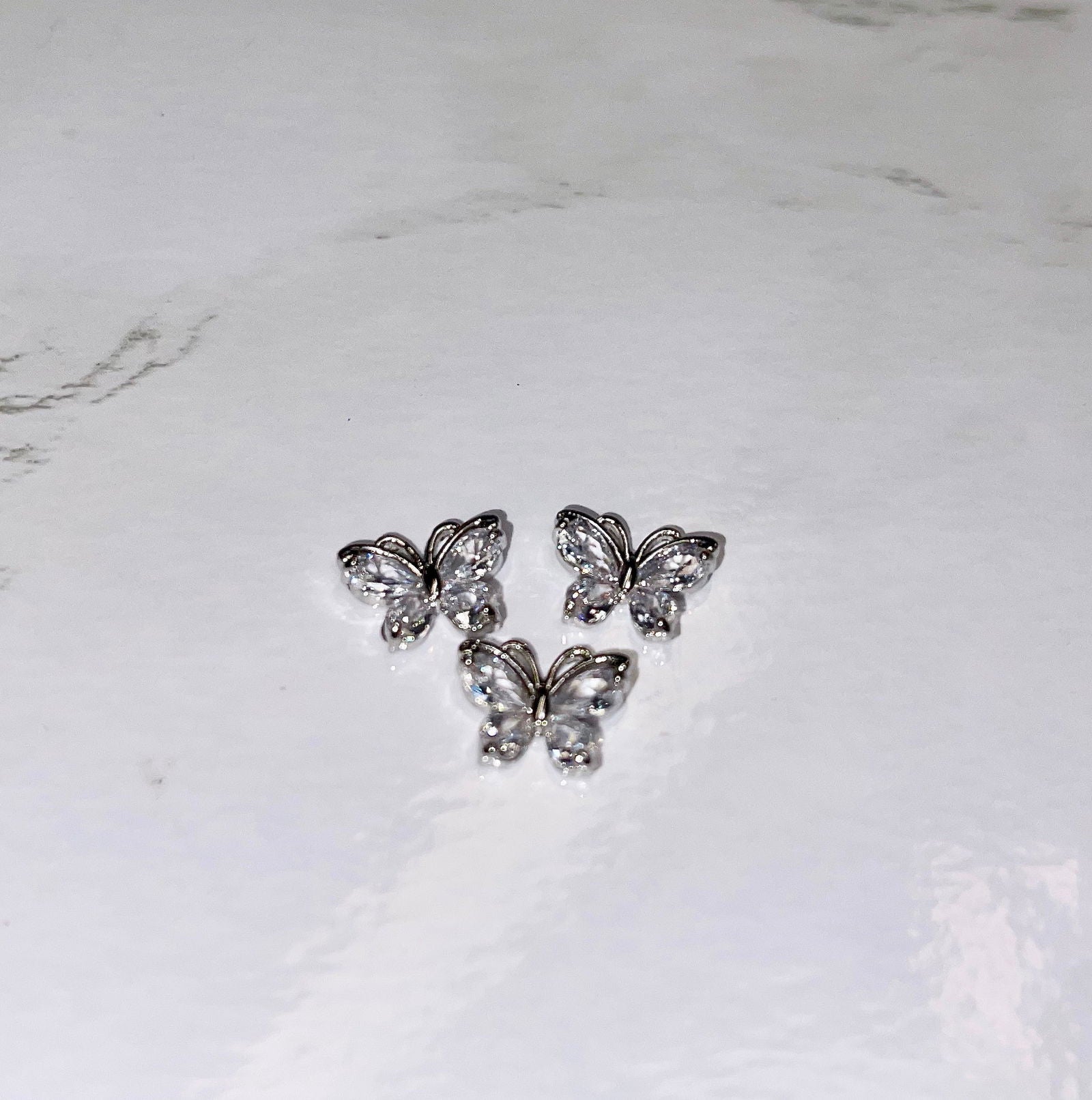 Crystal 3D Butterflies 2Pcs - PYT Nail Supply Store