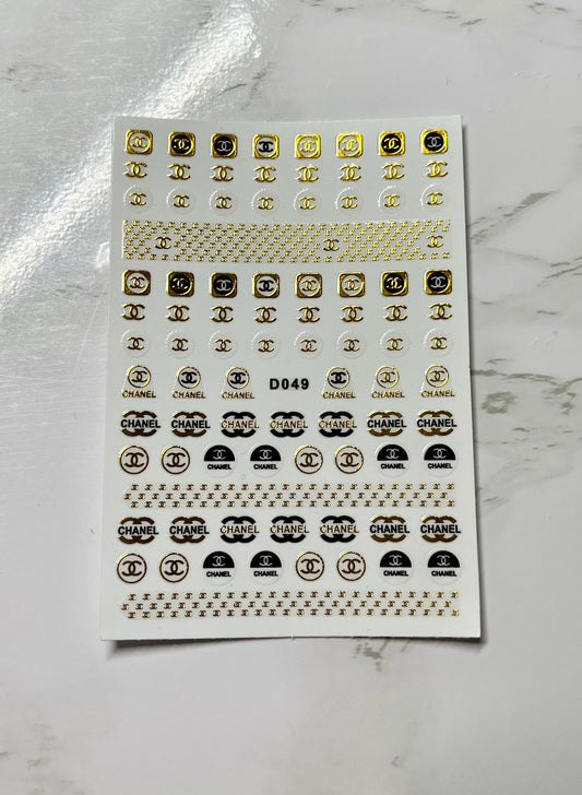Designer Chanel Mix Sticker - PYT Nail Supply Store