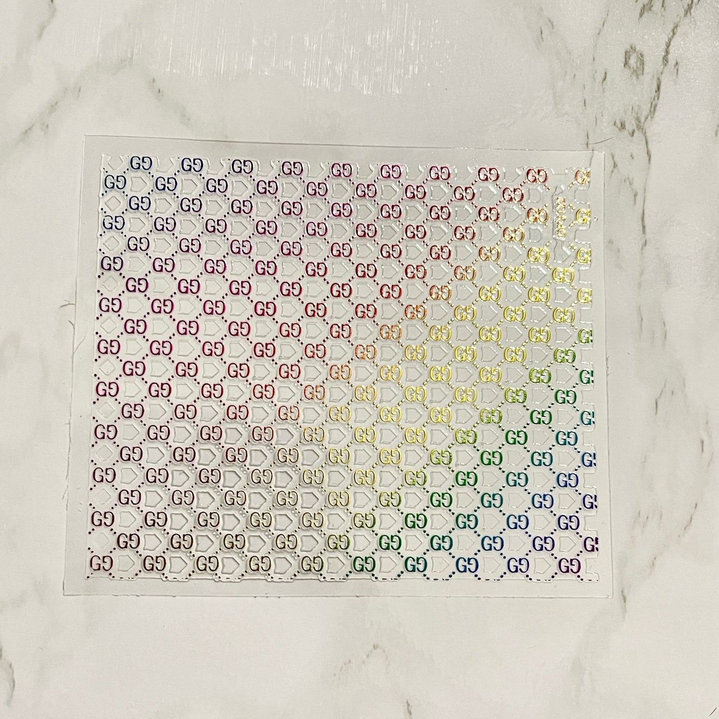 Designer Gucci Rainbow Stickers - PYT Nail Supply Store