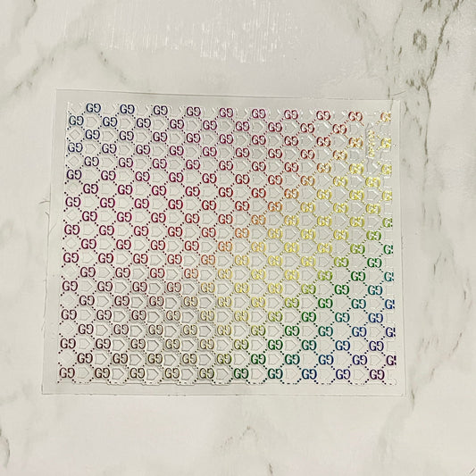 Designer Gucci Rainbow Stickers - PYT Nail Supply Store