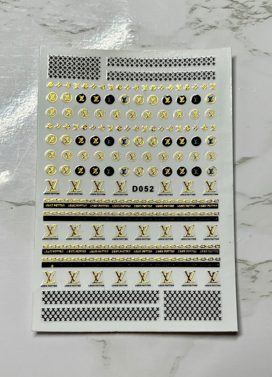 Designer LV Stickers - PYT Nail Supply Store