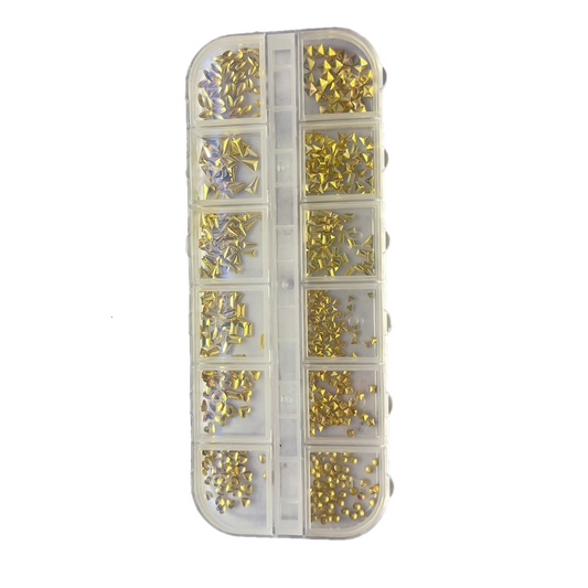 Gold Studs Assorted Shapes