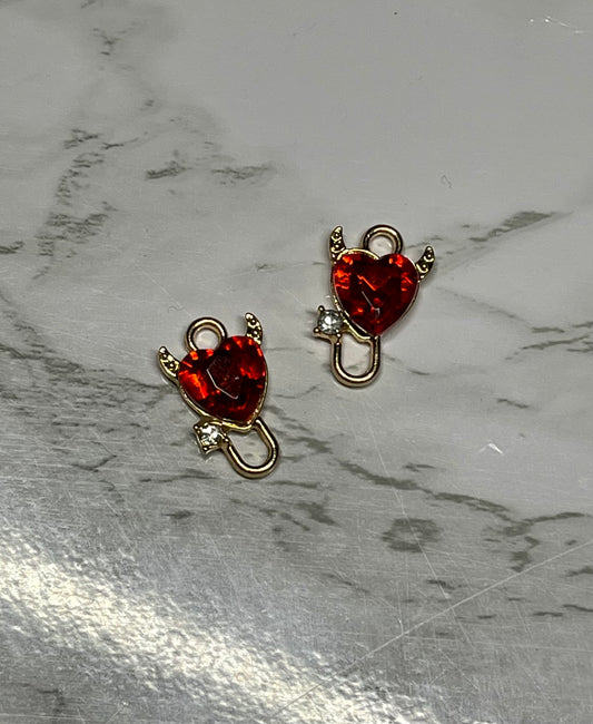 Horned Heart Charm