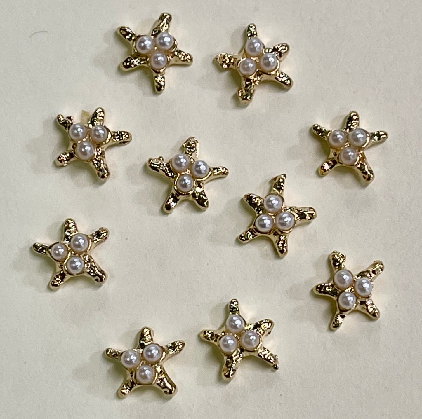Starfish with Pearls Charms - PYT Nail Supply Store