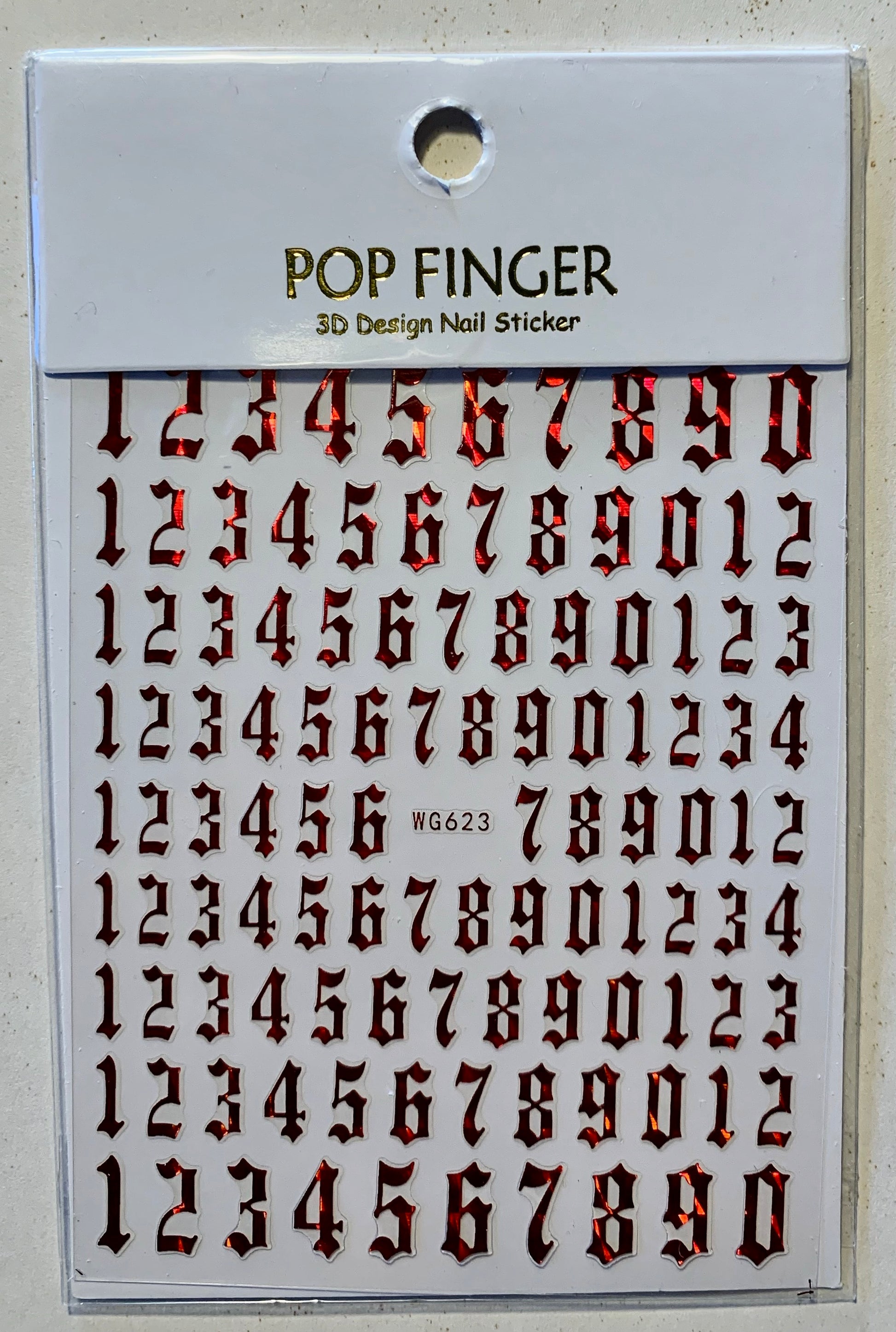Old English Numbers single or 6pk - PYT Nail Supply Store