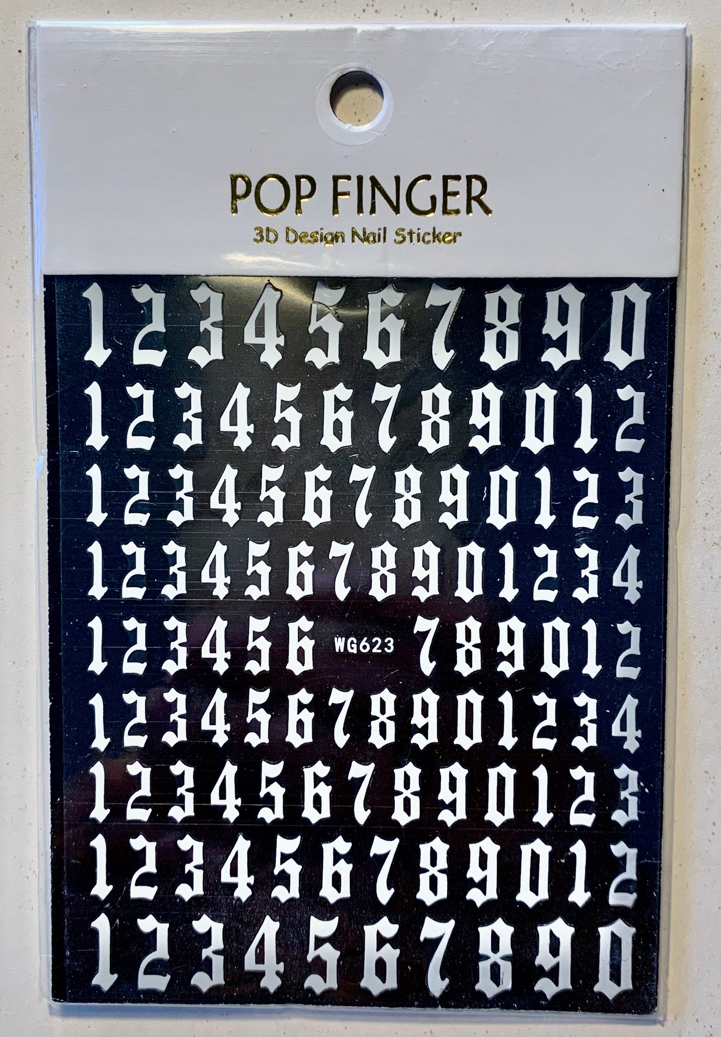 Old English Numbers single or 6pk - PYT Nail Supply Store