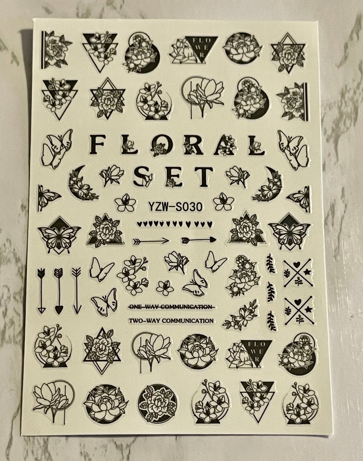 Mix Floral Sticker - PYT Nail Supply Store