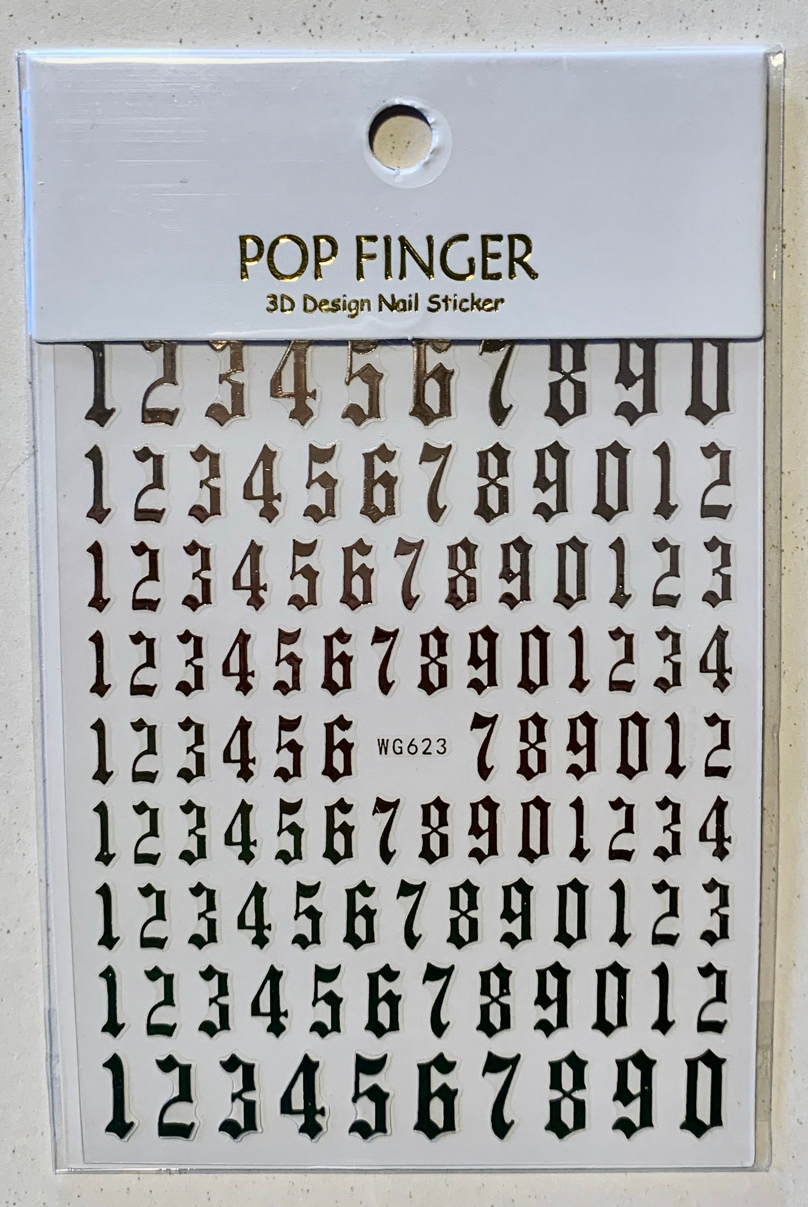 Old English Numbers single or 6pk - PYT Nail Supply Store