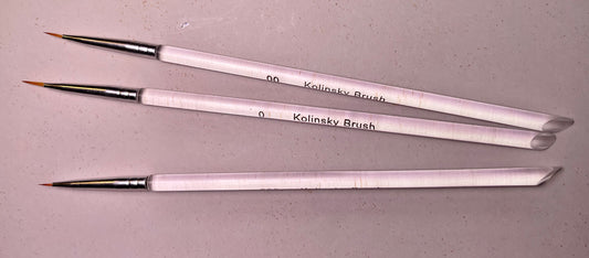 Nail Art 3Pcs Detailer Brush Set - PYT Nail Supply Store