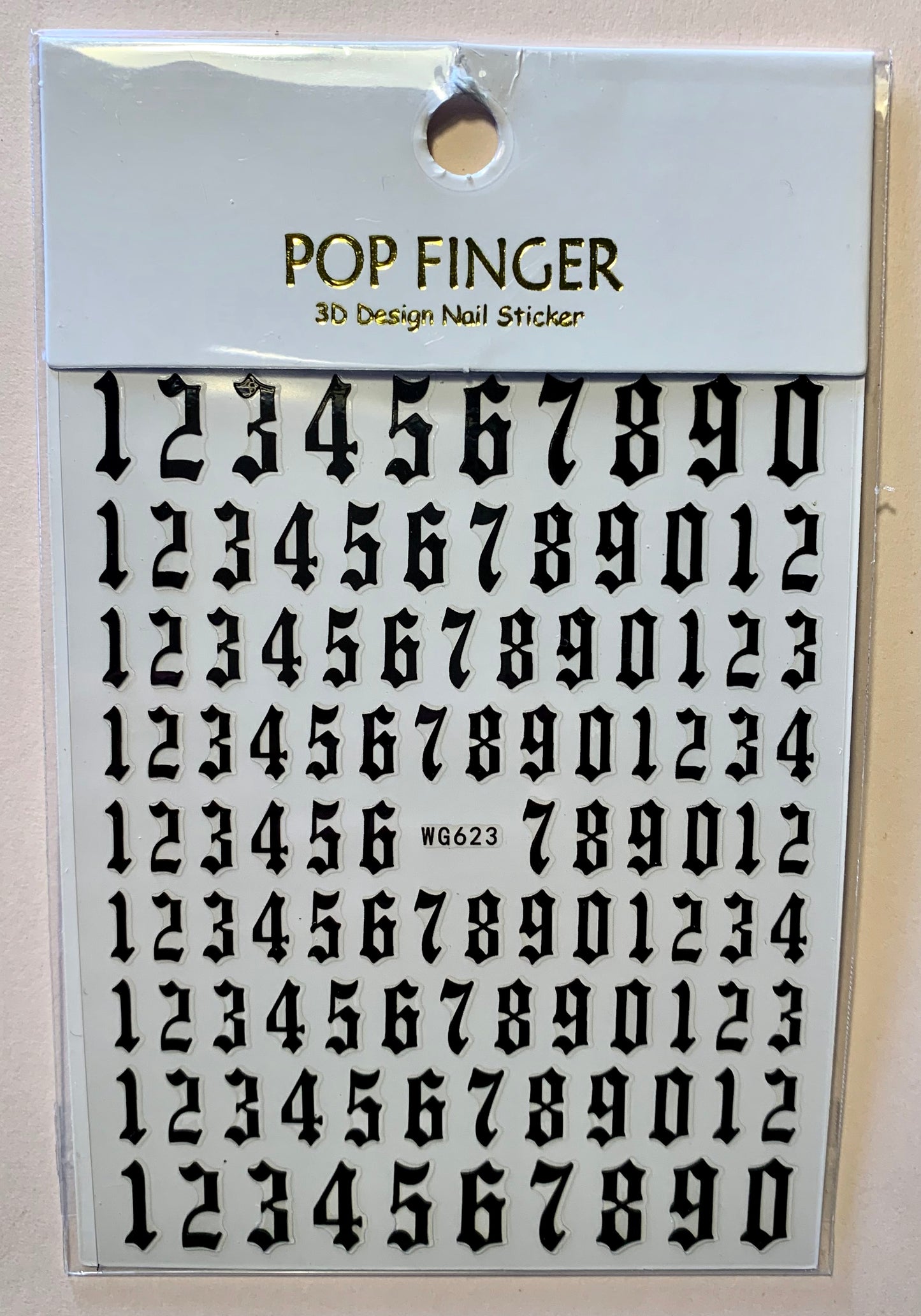 Old English Numbers single or 6pk - PYT Nail Supply Store