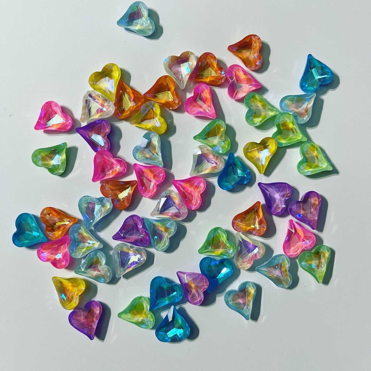 Heart Neon Crystals 5-10-20Pcs Sets - PYT Nail Supply Store