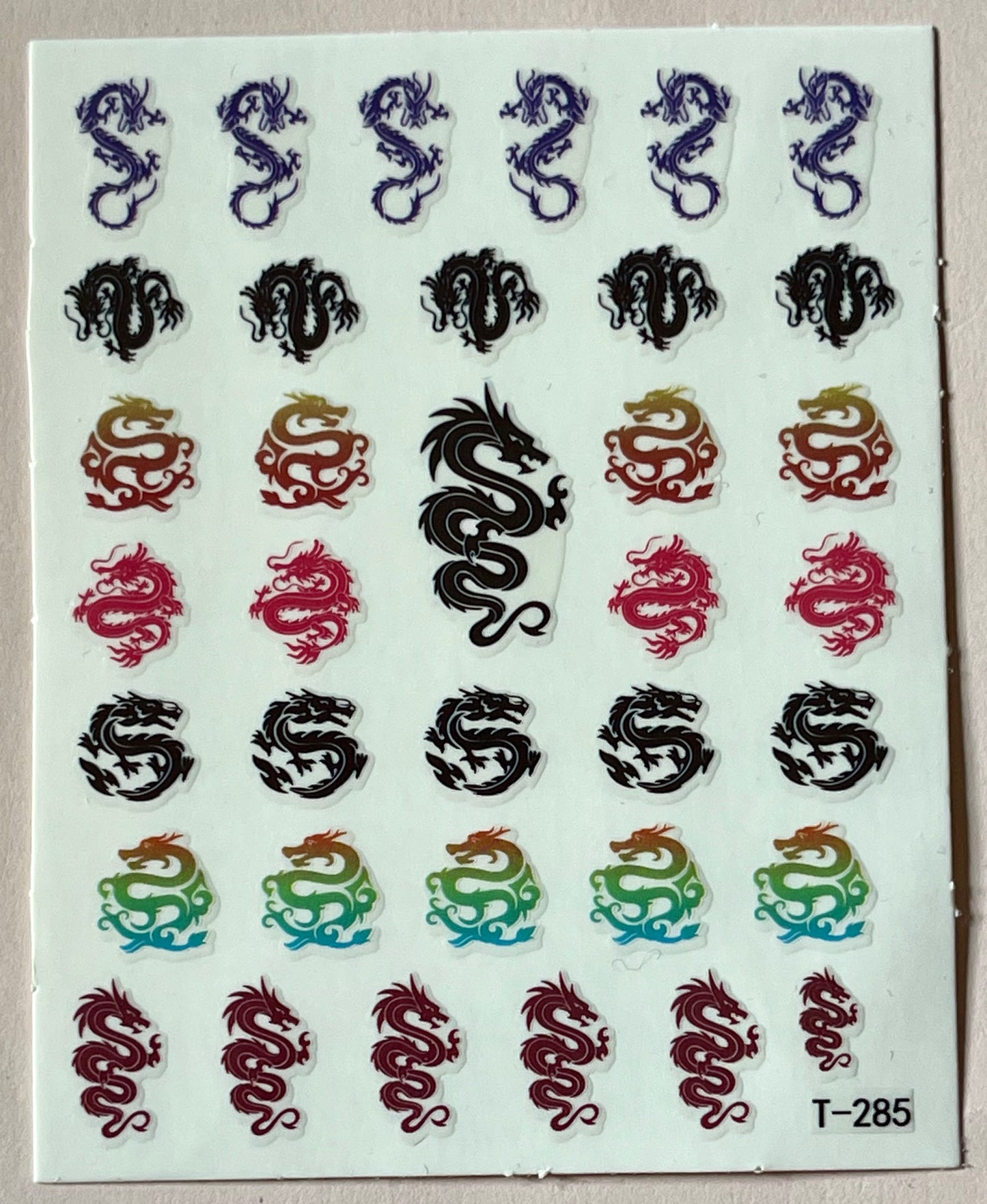 Multi Color Dragon Sticker - PYT Nail Supply Store