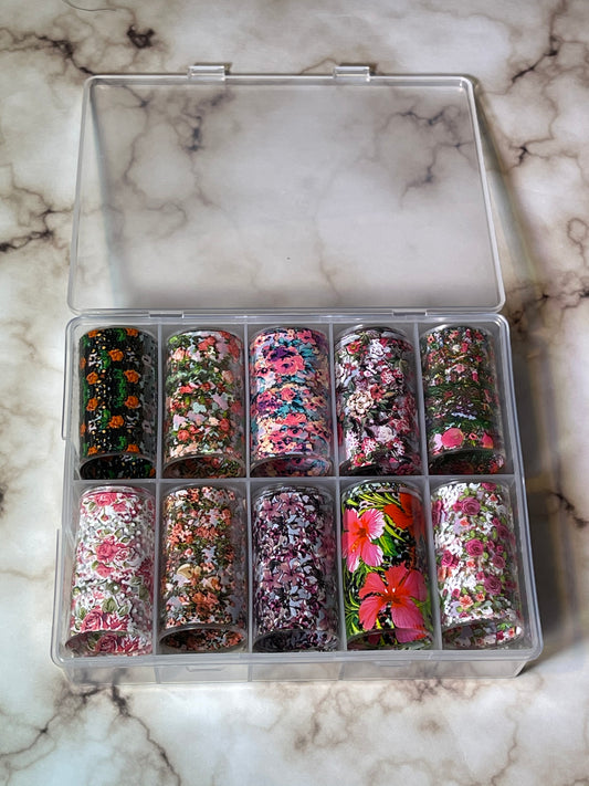 Tropical Floral Transfer Foil - PYT Nail Supply Store