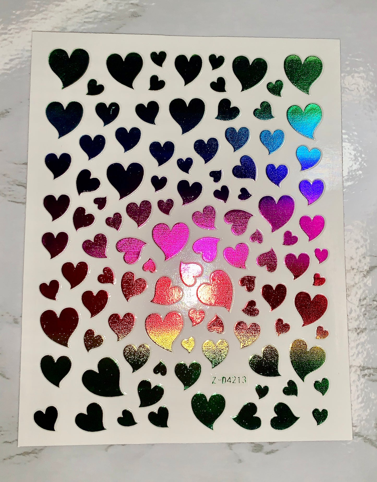 Rainbow Heart Stickers