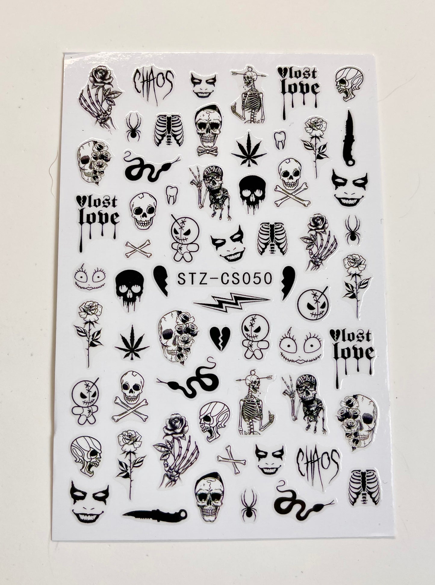 Halloween Stickers Black 5Pcs