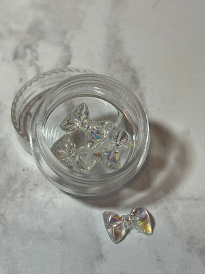 3D Clear Holographic Bows - PYT Nail Supply Store