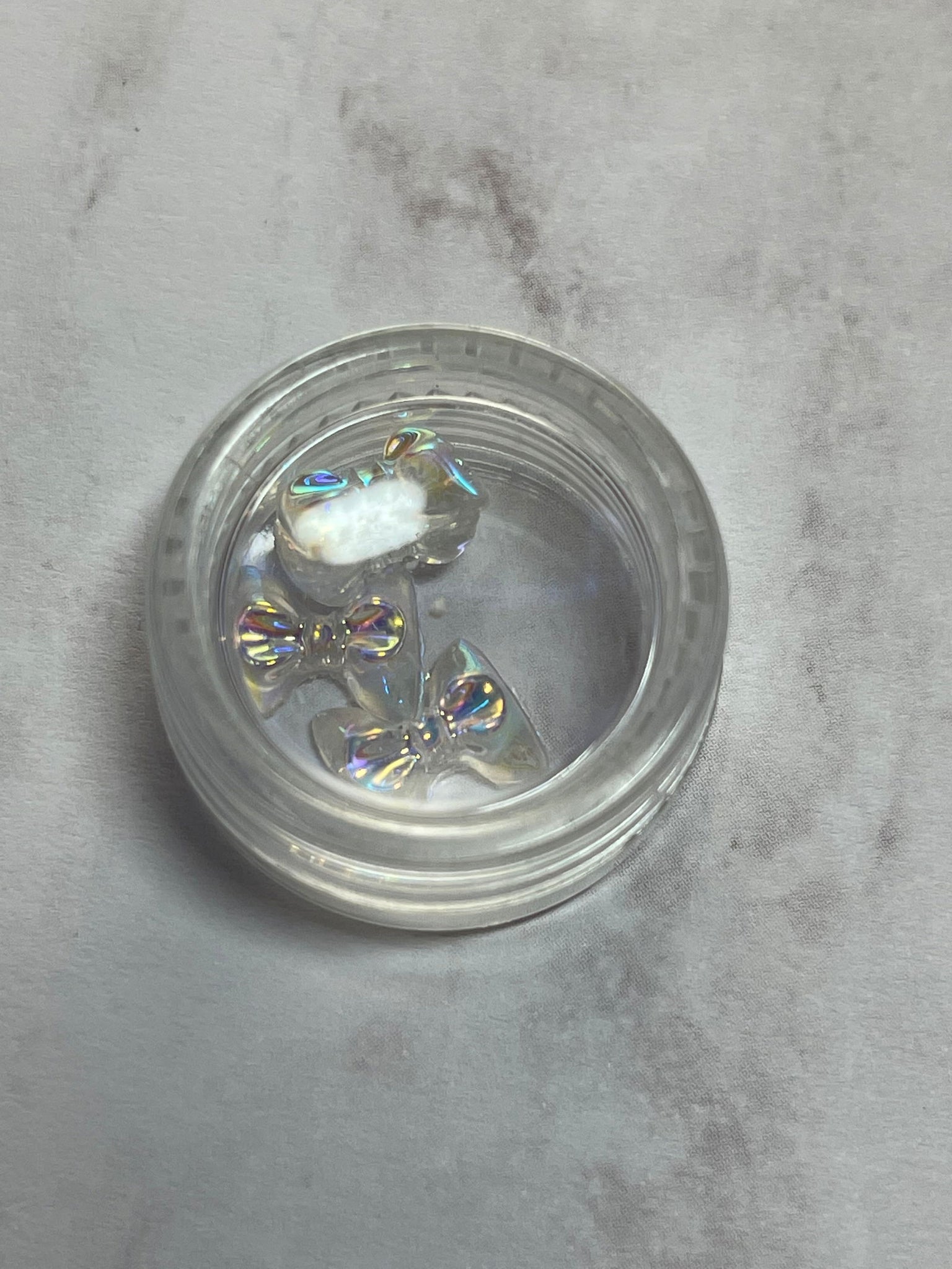 3D Clear Holographic Bows - PYT Nail Supply Store
