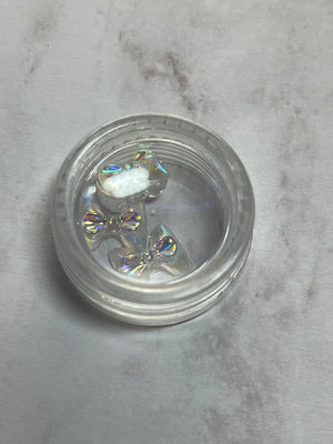 3D Clear Holographic Bows - PYT Nail Supply Store