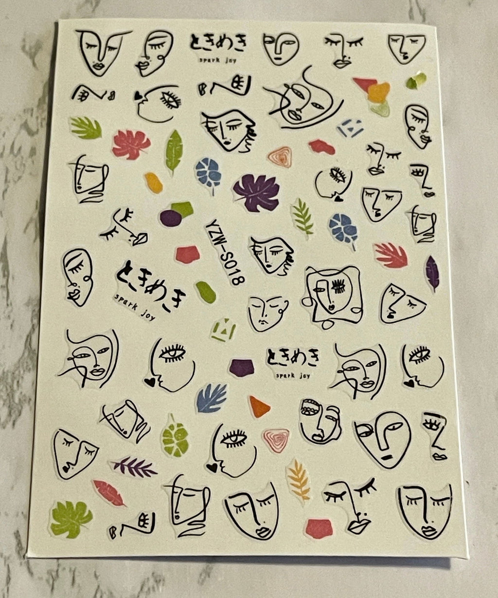 Abstract Face Sticker - PYT Nail Supply Store