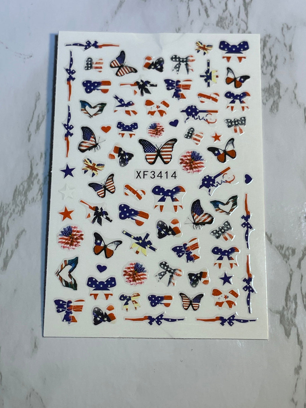 American Flag Theme Sticker - PYT Nail Supply Store