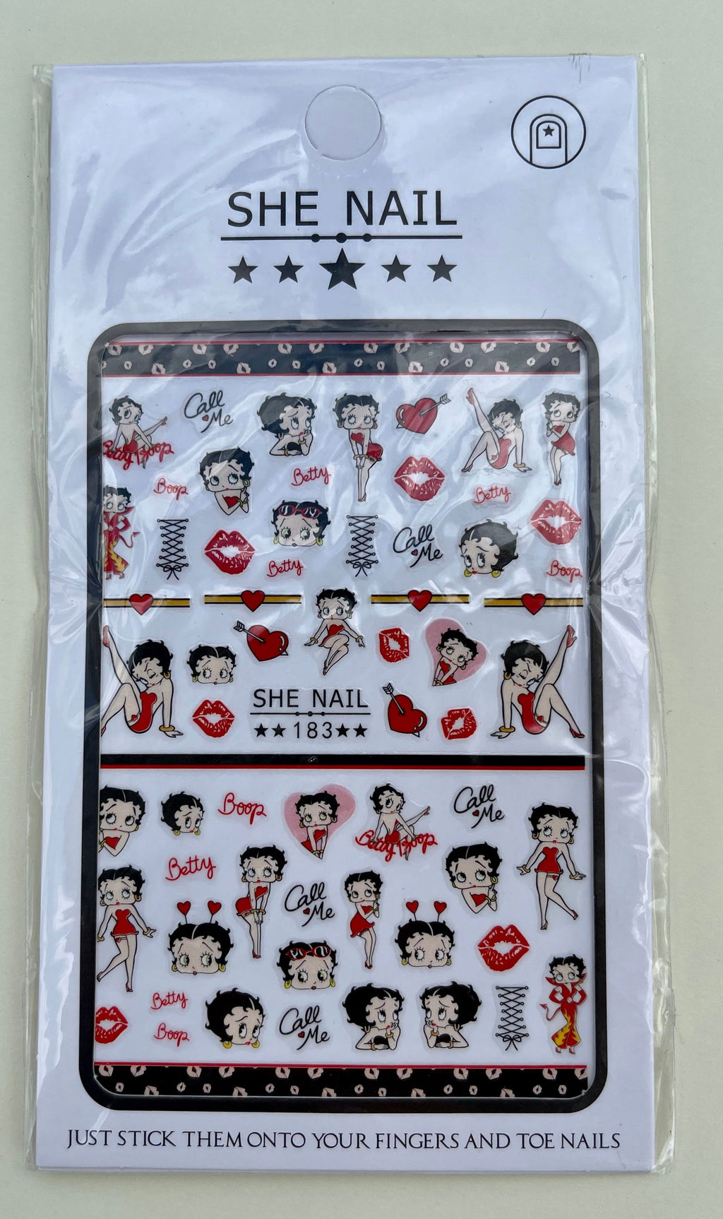 Betty Boop Stickers - PYT Nail Supply Store