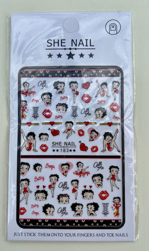 Betty Boop Stickers - PYT Nail Supply Store