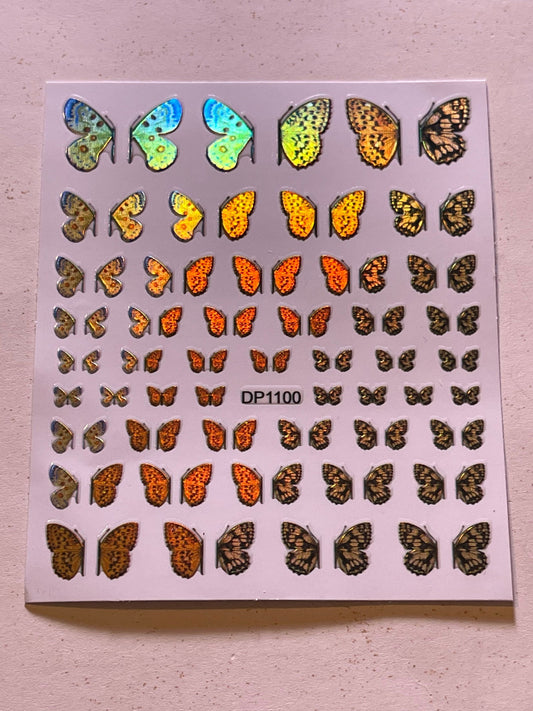 Butterfly Half Wing Stickers - PYT Nail Supply Store