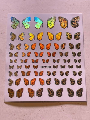 Butterfly Half Wing Stickers - PYT Nail Supply Store