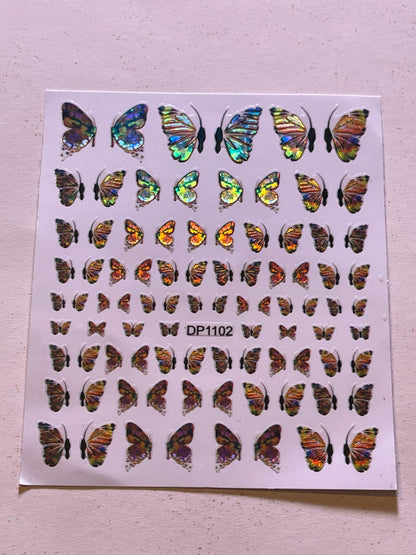 Butterfly Half Wing Stickers - PYT Nail Supply Store
