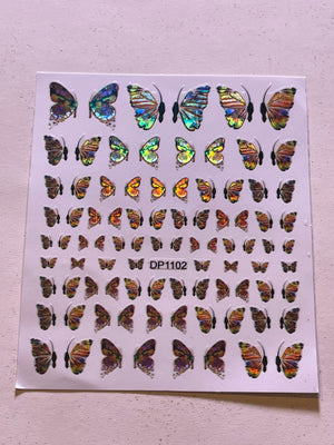 Butterfly Half Wing Stickers - PYT Nail Supply Store
