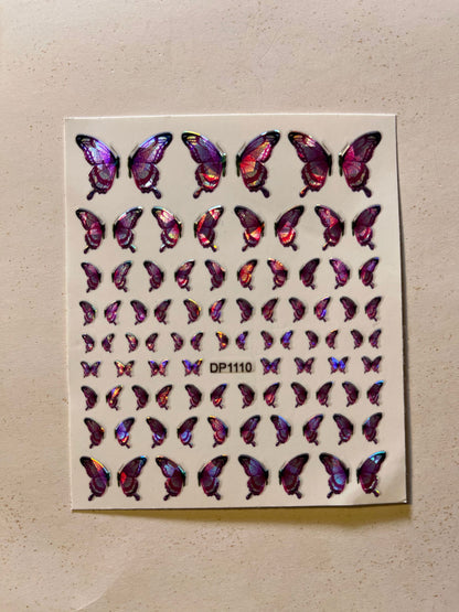 Butterfly Half Wing Stickers - PYT Nail Supply Store