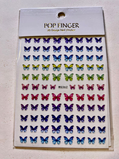Butterfly Nail Stickers - PYT Nail Supply Store