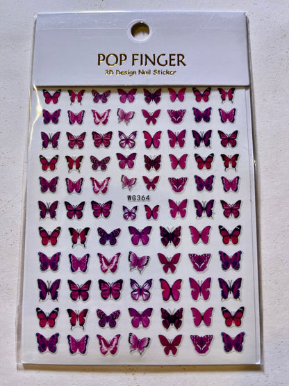 Butterfly Nail Stickers - PYT Nail Supply Store