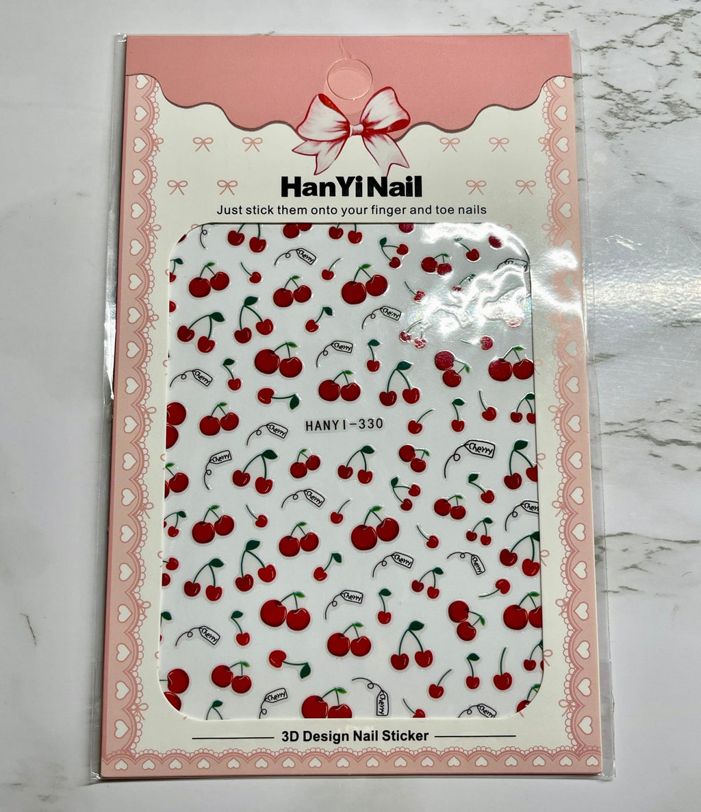 Cherry Stickers - PYT Nail Supply Store