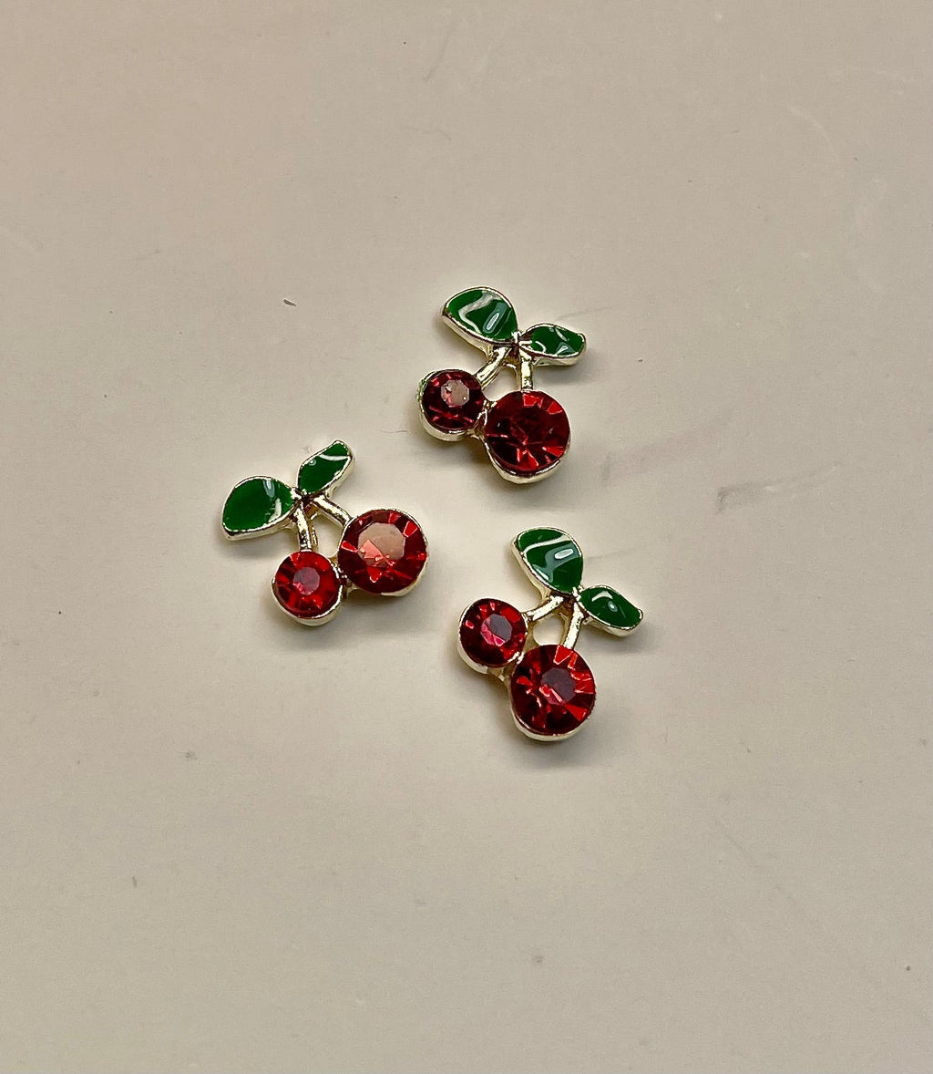 Cherry with Leaf Charm - PYT Nail Supply Store