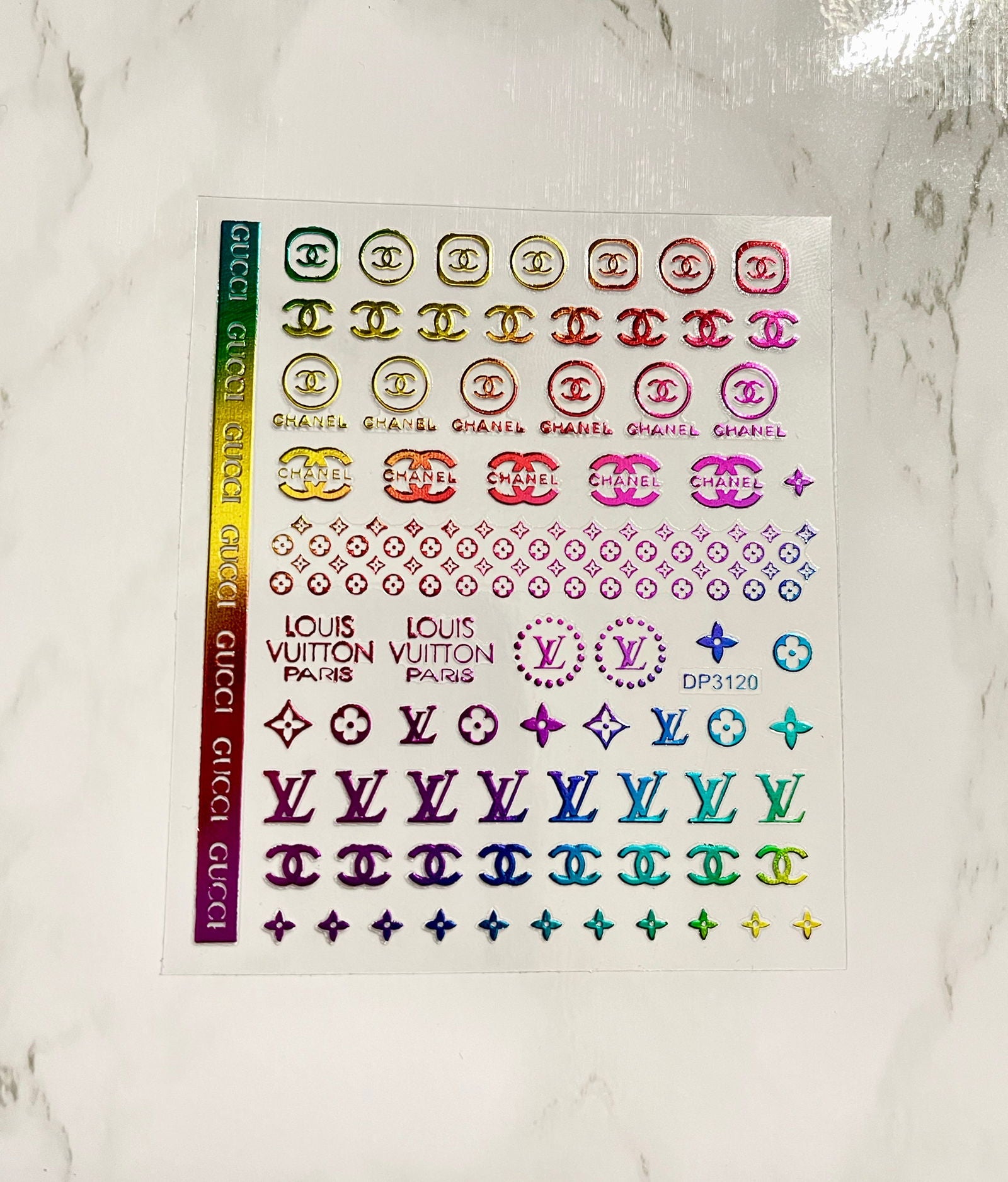 Designer Rainbow Mix Sticker - PYT Nail Supply Store