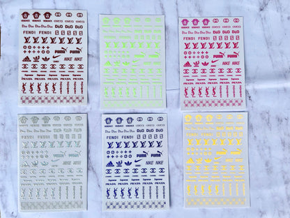 Designer Sticker Mix 6 Pk or Singles - PYT Nail Supply Store