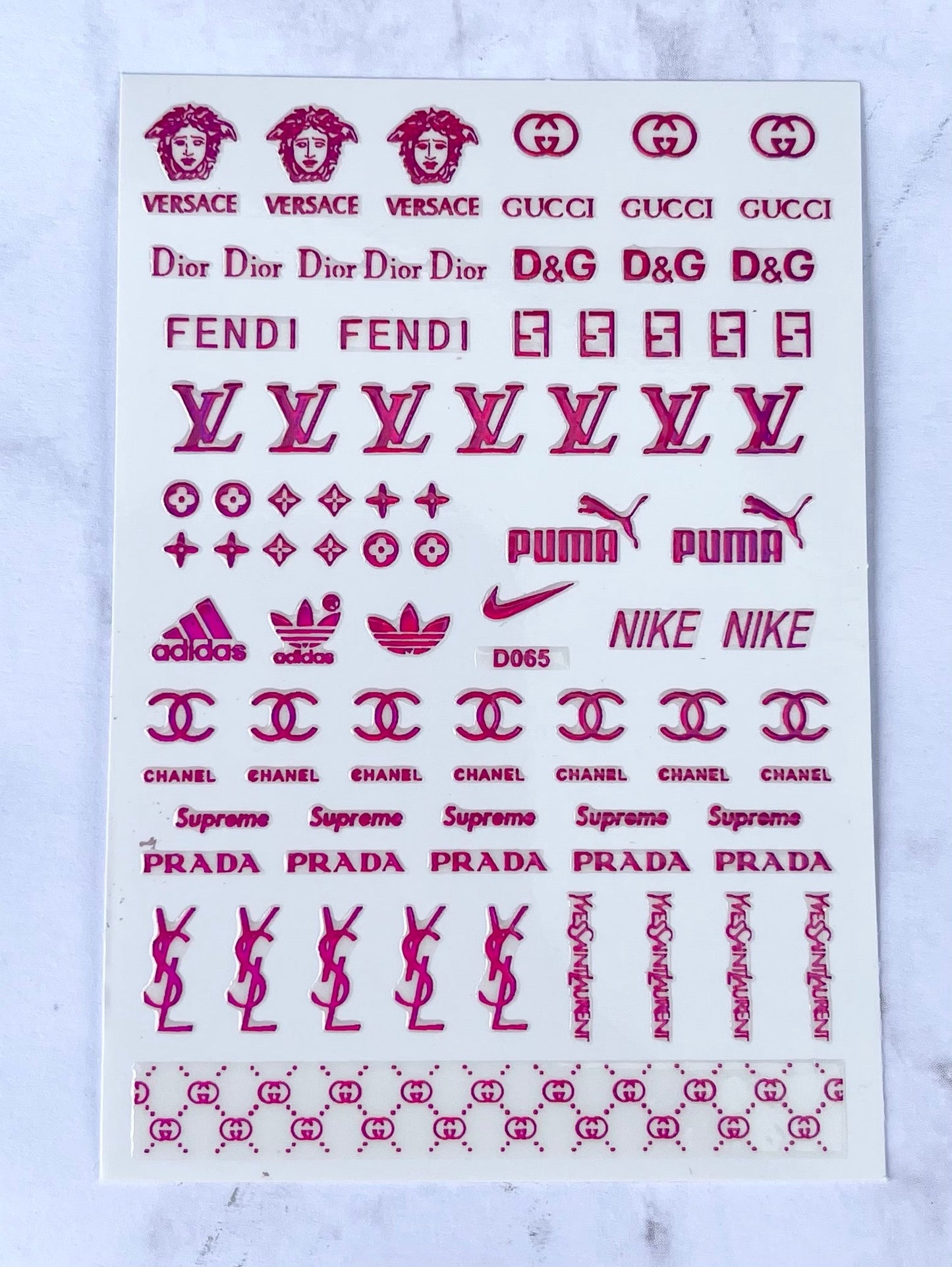 Designer Sticker Mix 6 Pk or Singles - PYT Nail Supply Store