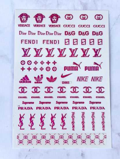 Designer Sticker Mix 6 Pk or Singles - PYT Nail Supply Store