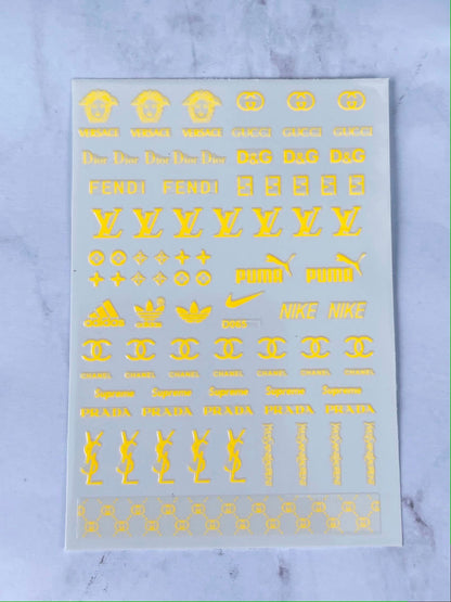Designer Sticker Mix 6 Pk or Singles - PYT Nail Supply Store