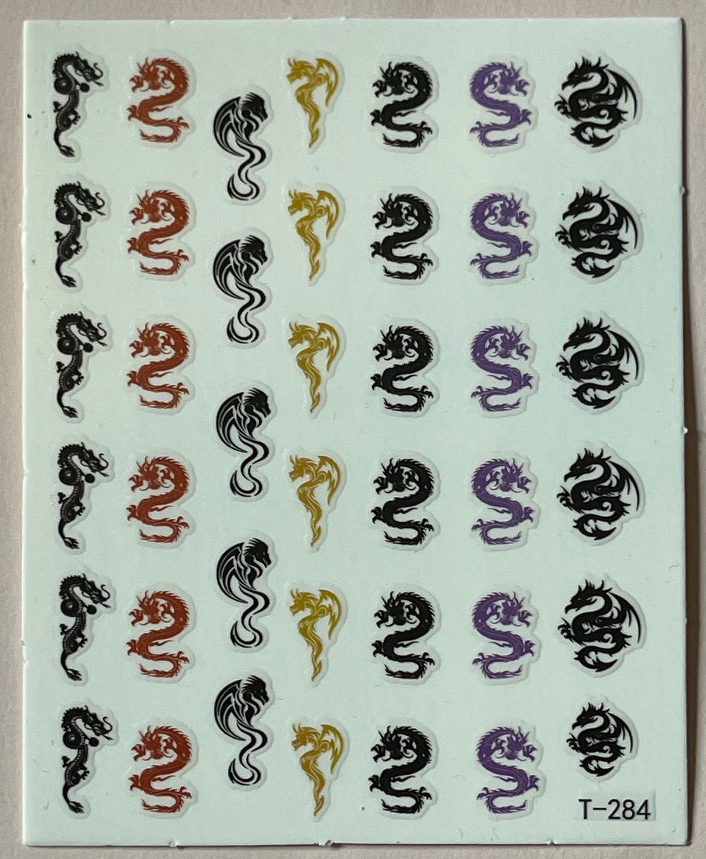 Dragon Multi Color Stickers - PYT Nail Supply Store