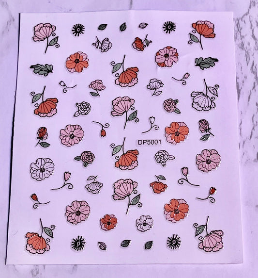 Floral Stickers - PYT Nail Supply Store