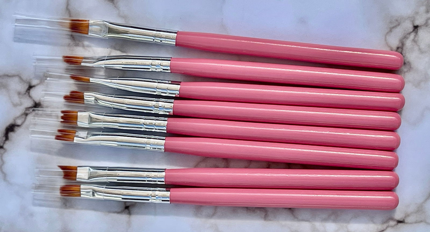 Flower 8Pcs Brush Set - PYT Nail Supply Store