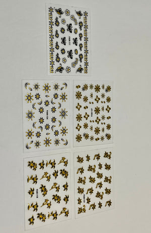 Flower Mix Art Stickers - PYT Nail Supply Store