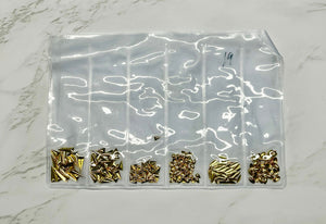 Gold Nail Art Studs Pk - PYT Nail Supply Store